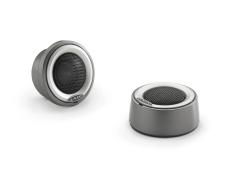 M6, 1-inch Component Tweeters, Grey Metallic Mounting Cups, Titanium Trim Ring, Black Tweeter Mesh, Pair